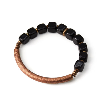 Copper Obsidian Protection Bracelet