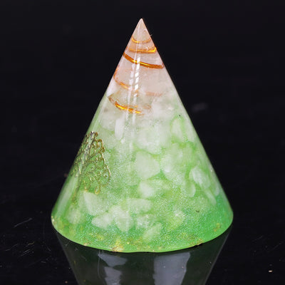 White Quartz Healing Cone Pyramid