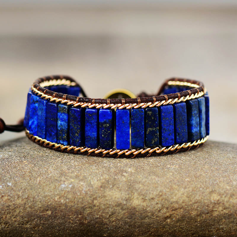 Astronomer’s Wisdom Lapis Lazuli Bracelet