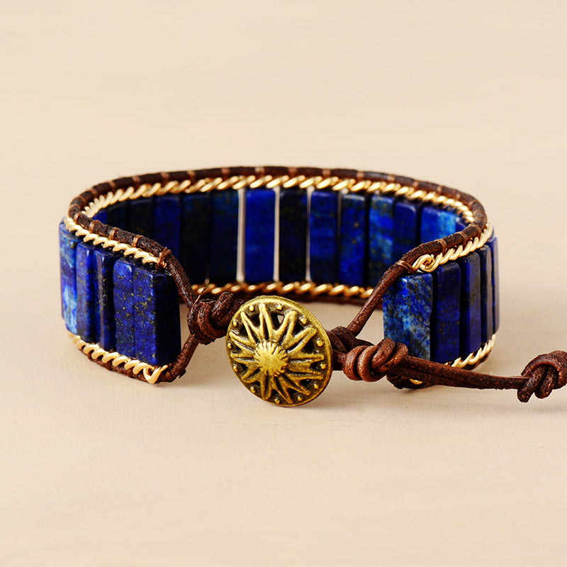 Astronomer’s Wisdom Lapis Lazuli Bracelet