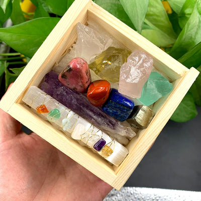 Crystal Rainbow Energy Healing Set