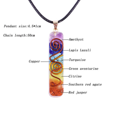 Vibrant Orgonite Energy Necklace