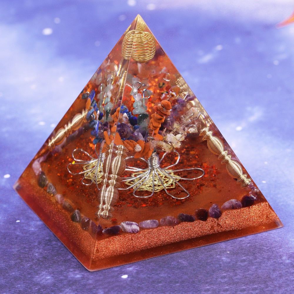 Reiki Energy Tree of Life Orgone Pyramid