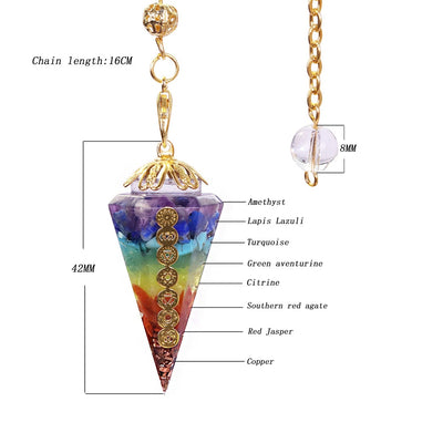 Chakra Healing Orgone Pendulum