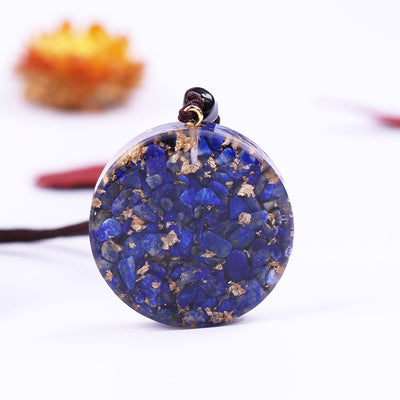 Azure Guardian Lapis Lazuli Orgone Necklace