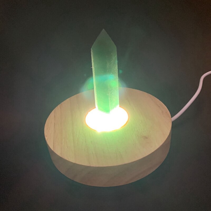 Natural Quartz Crystal Point Led Lamp