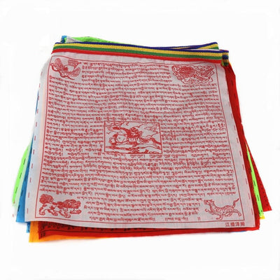 Tibetan Printed Buddhist Lung Ta Prayer Flags
