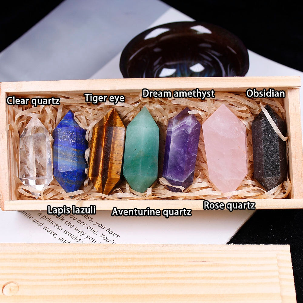 7 Chakra Healing Crystal Points