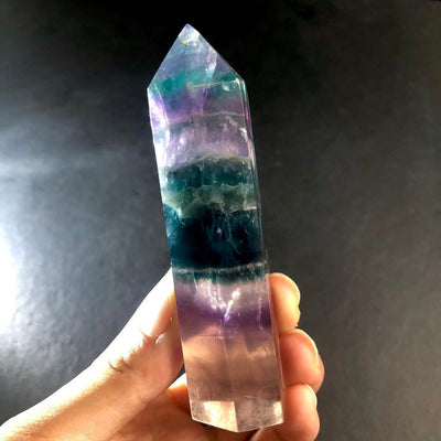 Ocean Blue Fluorite Crystal Wand