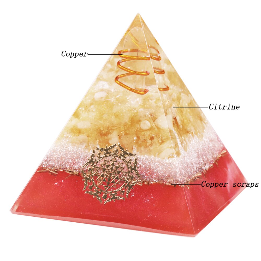 Citrine Orgone Manifestation Pyramid
