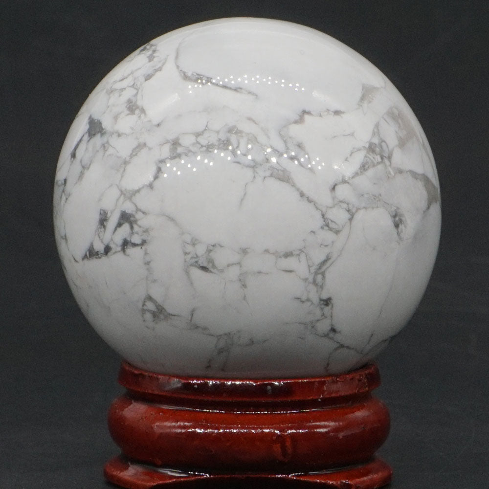 Howlite Crystal Sphere Of Abundance