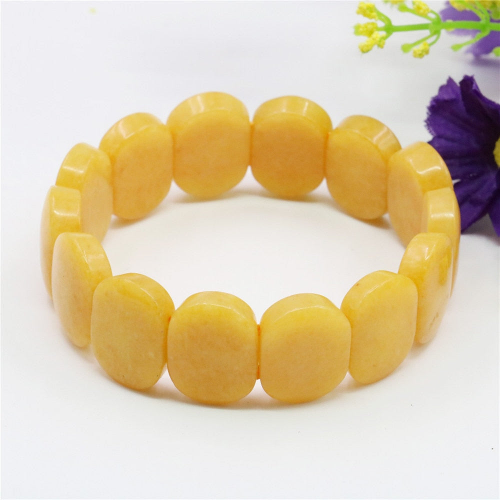 Purity Yellow Jade Bracelet