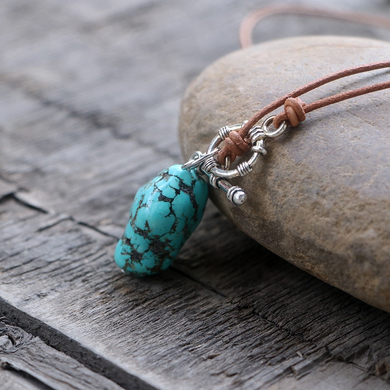Lift-Me-Up Turquoise Necklace