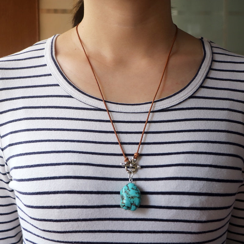 Lift-Me-Up Turquoise Necklace