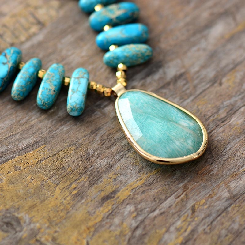 Ocean Of Opportunity Amazonite Necklace