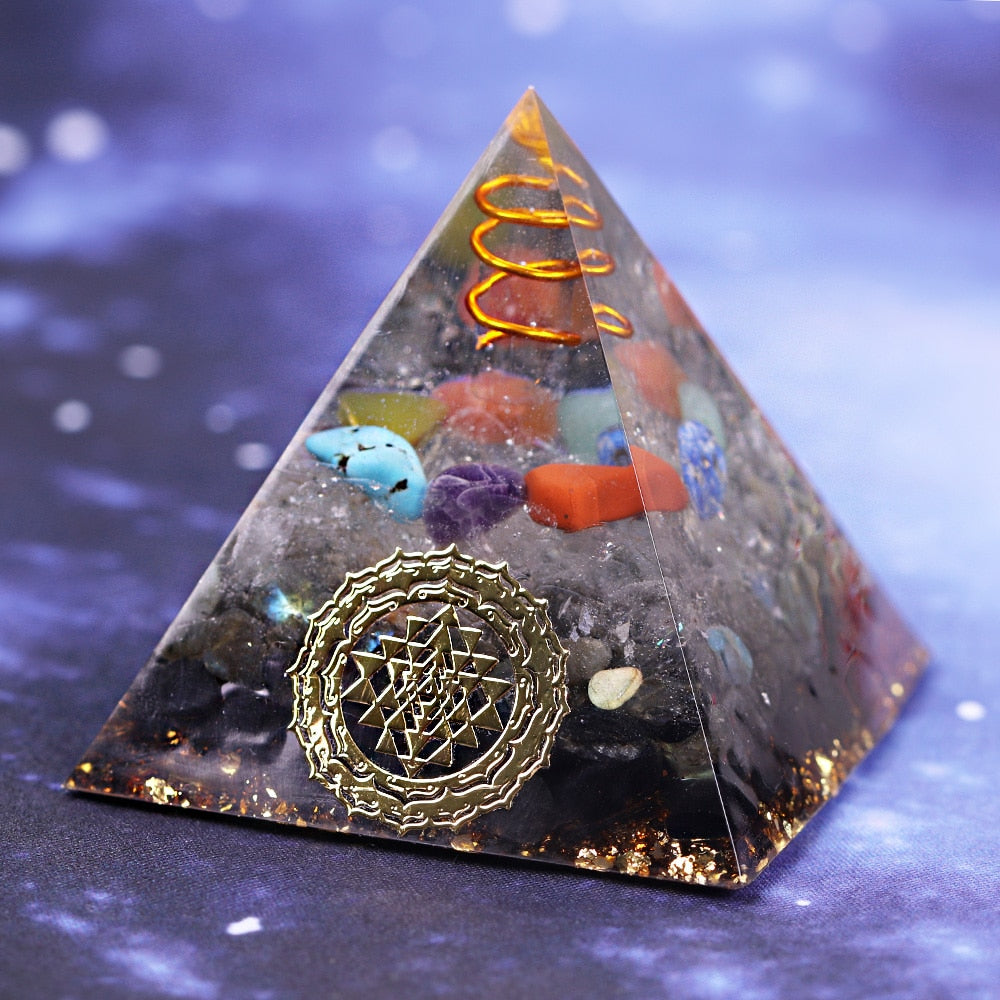 Chakra Protection Orgone Pyramid