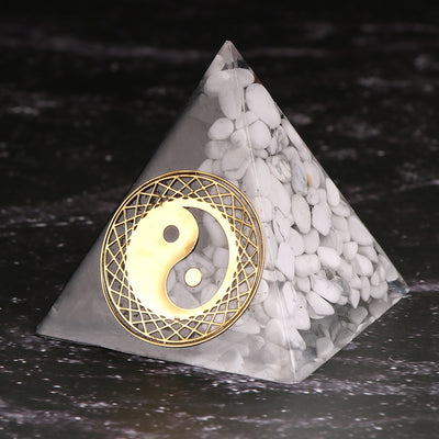 Balancing Yin Yang Orgonite Pyramid