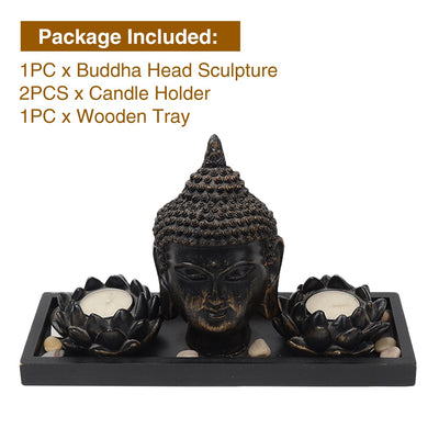 Buddha Lotus Flowers Candle Holder
