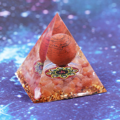 Strength and Courage Agate Pyramid