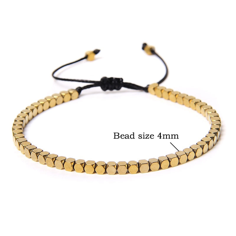 Adjustable Hematite Protection Bracelet
