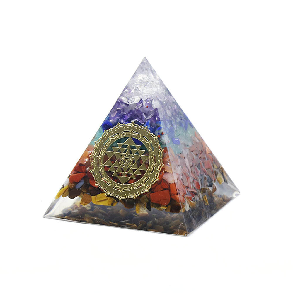 7 Chakra Orgone Pyramid