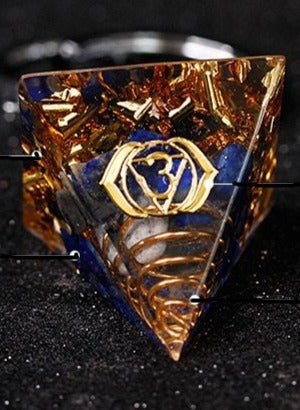 Lapis Lazuli Wisdom Pyramid Key Holder