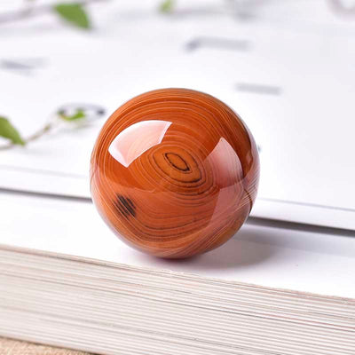 Red Agate Stone Ball