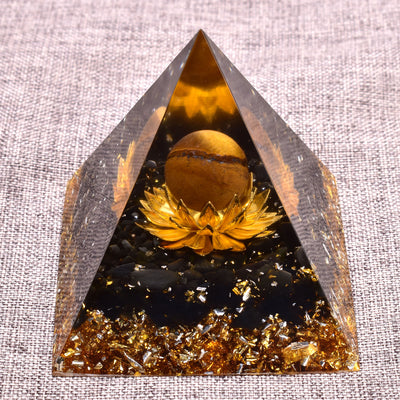 Golden Lotus Protector Pyramid