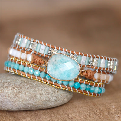 Calming Amazonite Wrap Bracelet