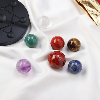 Chakra Healing Matrix Crystal Ball Set