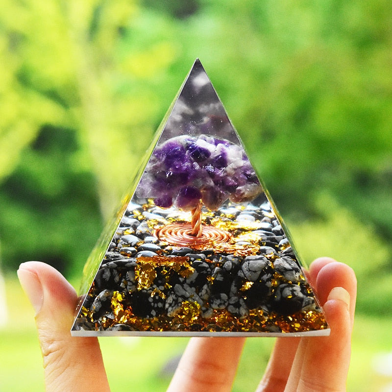 Serene Forest Orgone Pyramid