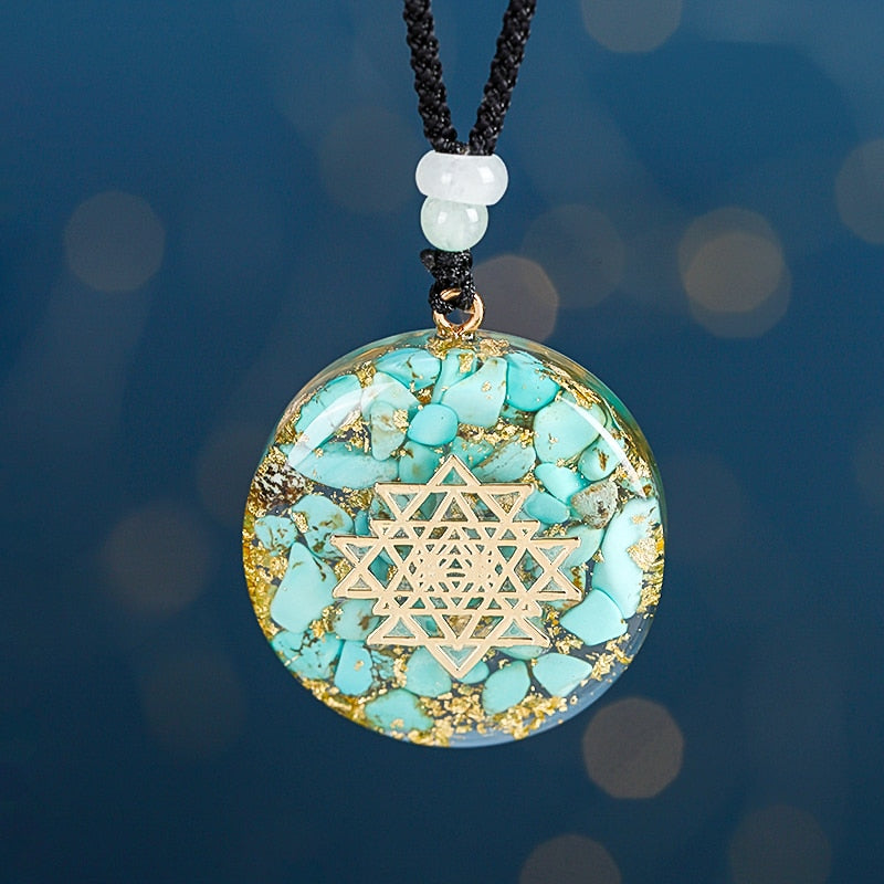 Tranquil Lake Turquoise Orgone Necklace