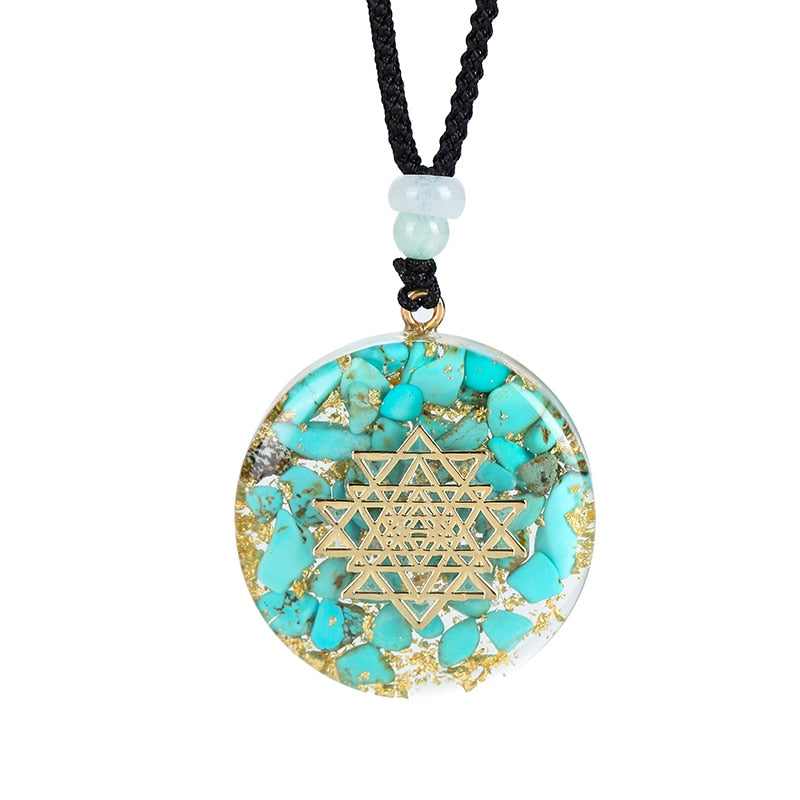 Tranquil Lake Turquoise Orgone Necklace