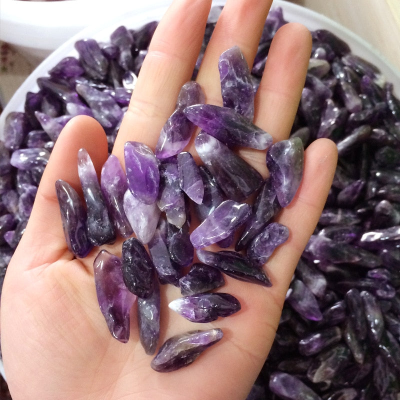 Pure Tumbled Amethyst Crystals