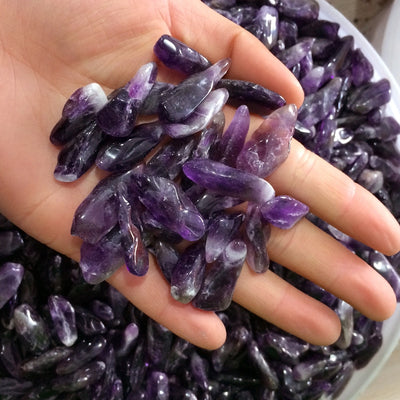 Pure Tumbled Amethyst Crystals