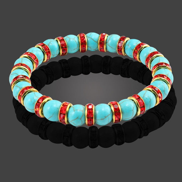 Multicolor Natural Crystal Energy Bracelet