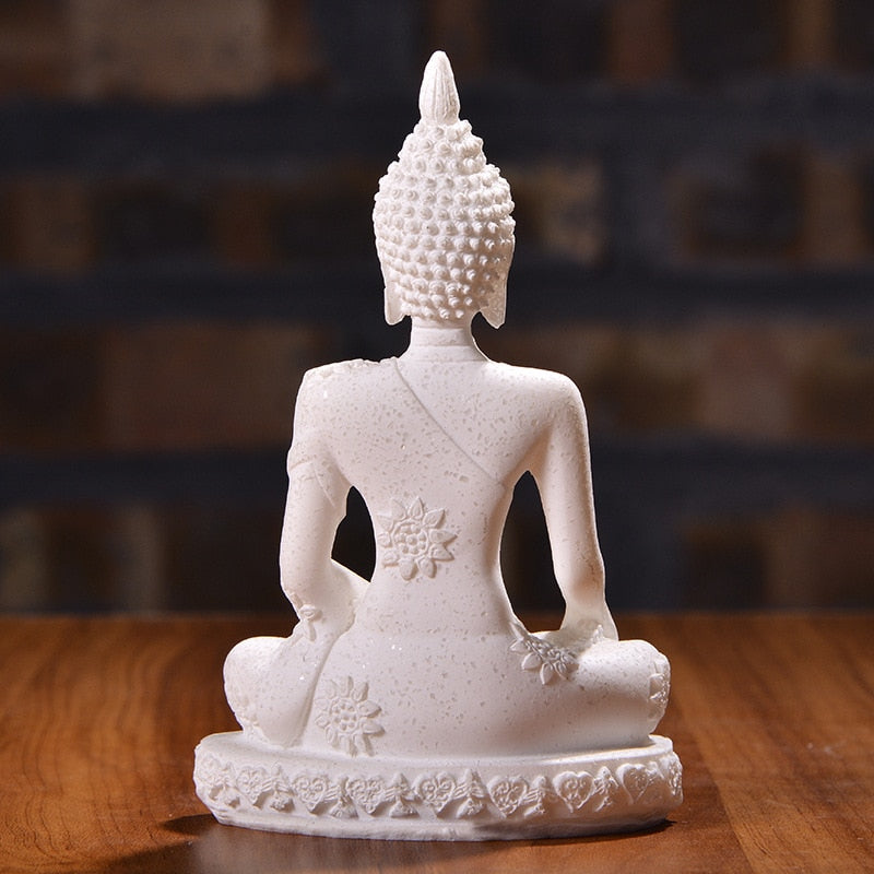 Natural Sandstone Buddha Miniature Statue