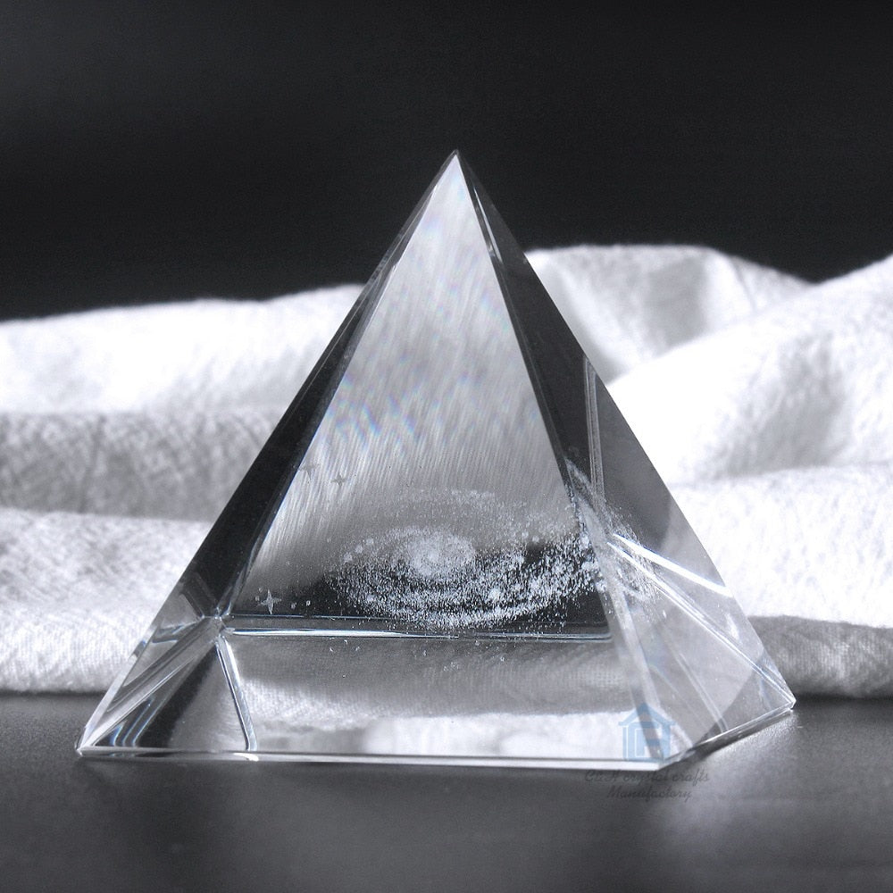 Healing and Protection Crystal Galaxy Pyramid