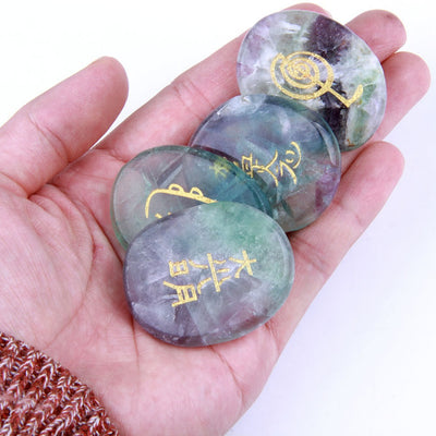 Healing Hands Fluorite Palm Stones