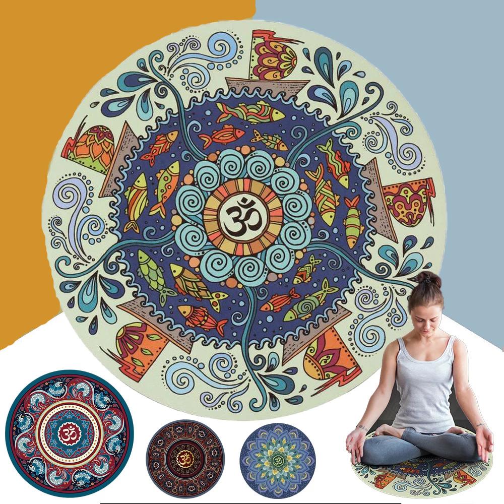Meditation Om Round Non-Slip Mat – Project Yourself