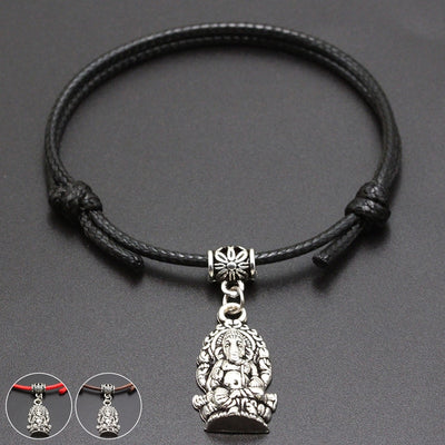 Lord Ganesha Lucky Rope Bracelet