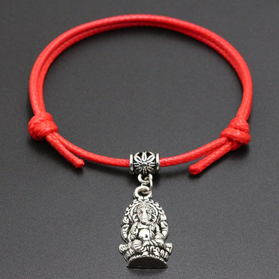 Lord Ganesha Lucky Rope Bracelet