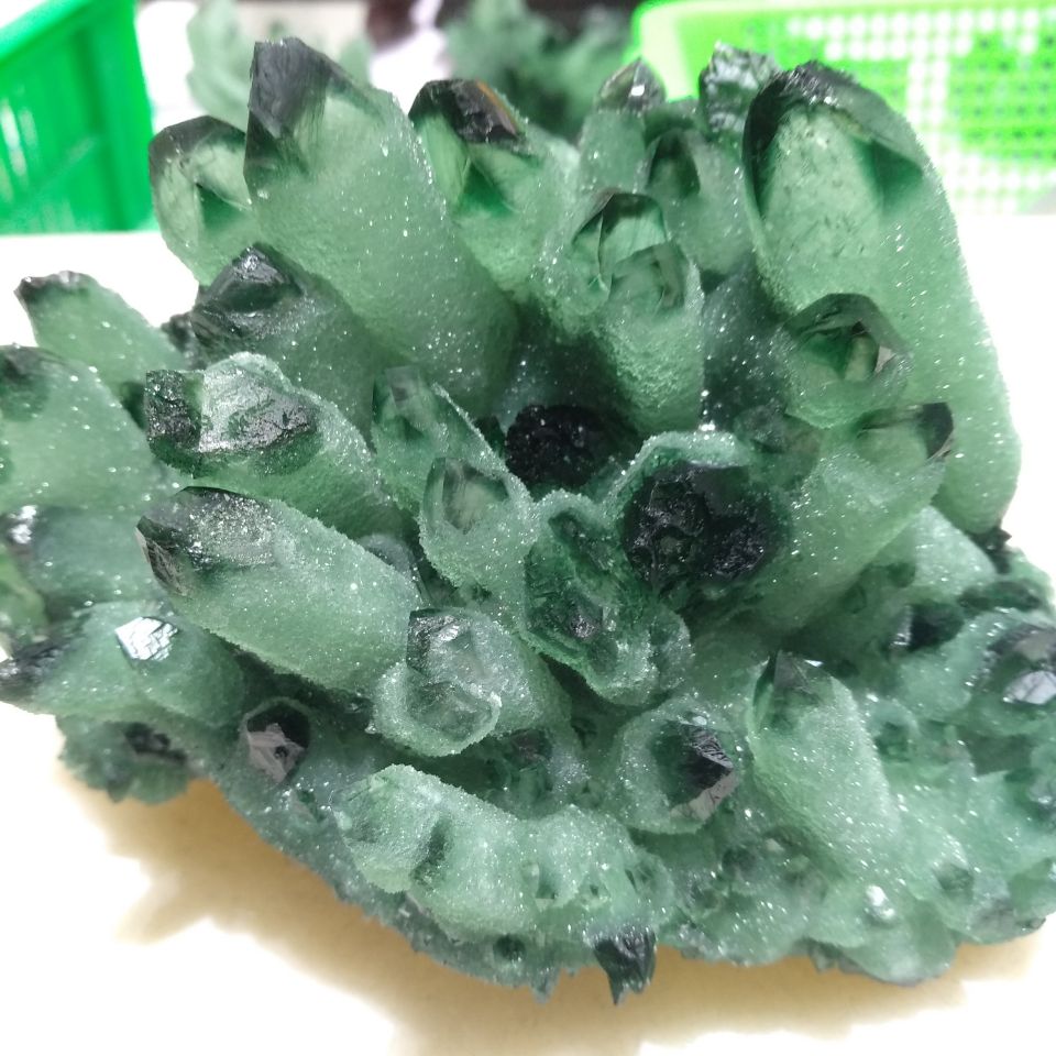 Green Phantom Quartz Crystal