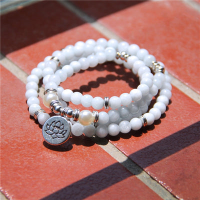 Soothing Waves Aquamarine Mala
