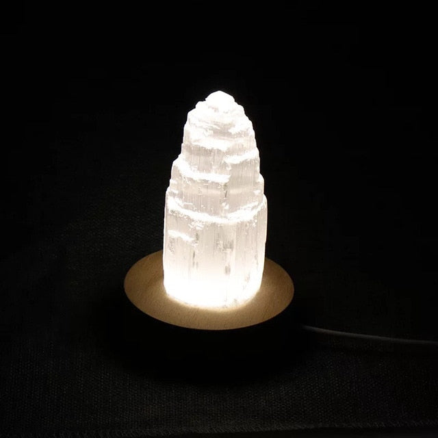 The Light and Harmony Selenite Lamp
