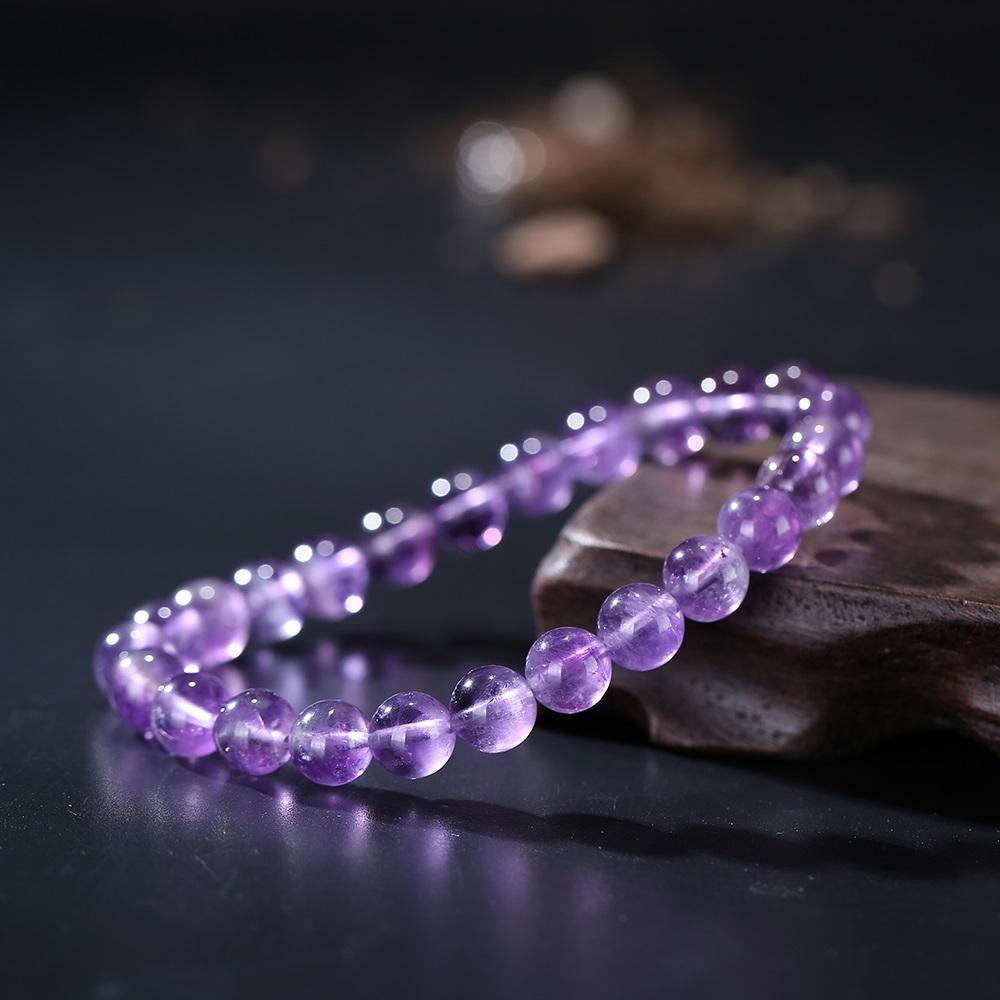 Natural Amethyst Quartz Crystal Beads Bracelet – Project Yourself
