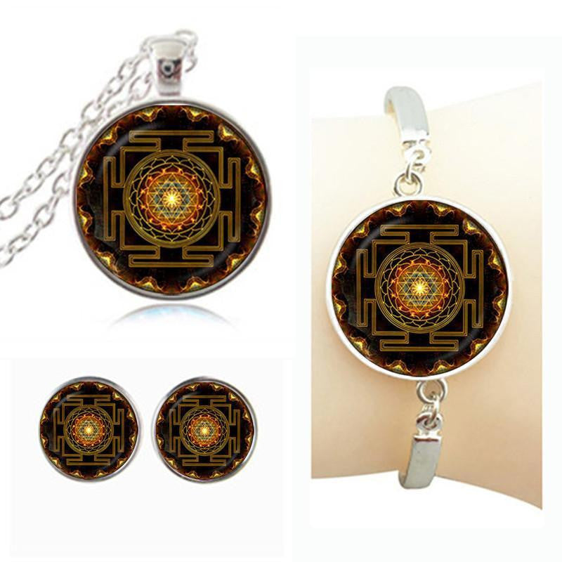 Sacred Sri Yantra Jewelry Set Jewelry Set