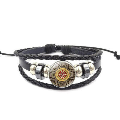 Sacred Sri Yantra Multilayer Leather Bracelet style5 Bracelet
