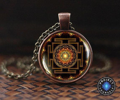 Sacred Sri Yantra Necklace + Pendant Sri Yantra Necklace