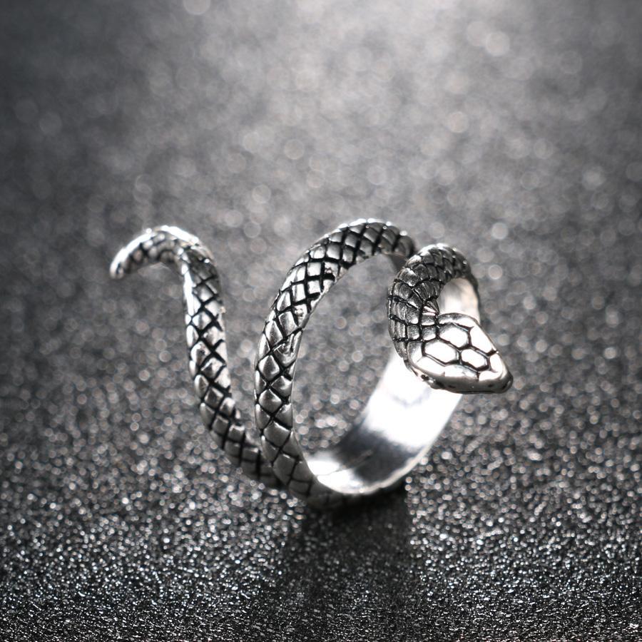 Silver Serpent Ring Rings